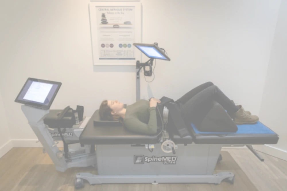 Spinal decompression DRX machine at Tantalus Chiropractic Squamish